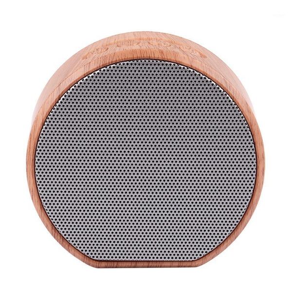 

wood grain press design portable mini wireless bluetooth speaker1