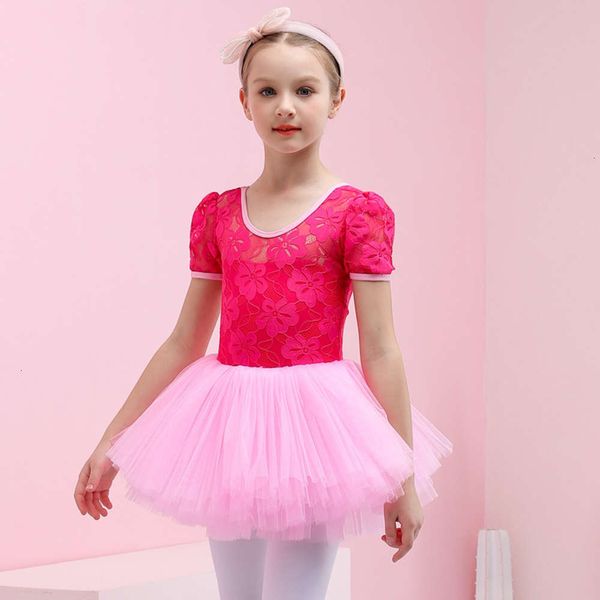 

practice summer short sve little girls' girl lace skirt children's ballet dance drs, Blue