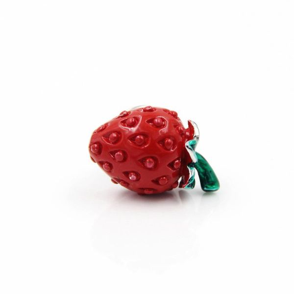 

pareto fashion cool metal strawberry brooch enamel pin jewelry gifts, Gray