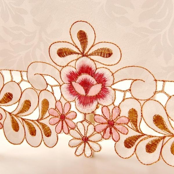 

свадебная вышитая скатерть партия банкетный круглый или прямоугольник обеденный стол ткань для журнального стола крышка розовый стол бегун j