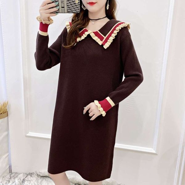 

2-piece fashion sweater loose and thin base shirt autumn winter materni drs spicy mom, White