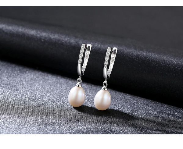 

meibapj]natural freshwater pearl fashion drop earrings real 925 sterling silver fine charm jewelry for women