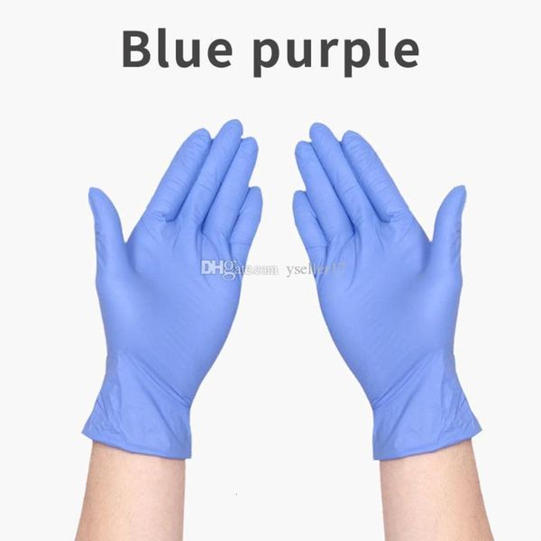 

protection nitrile disposable blue mitten purple gloves environmental durable rubber glo y6ch