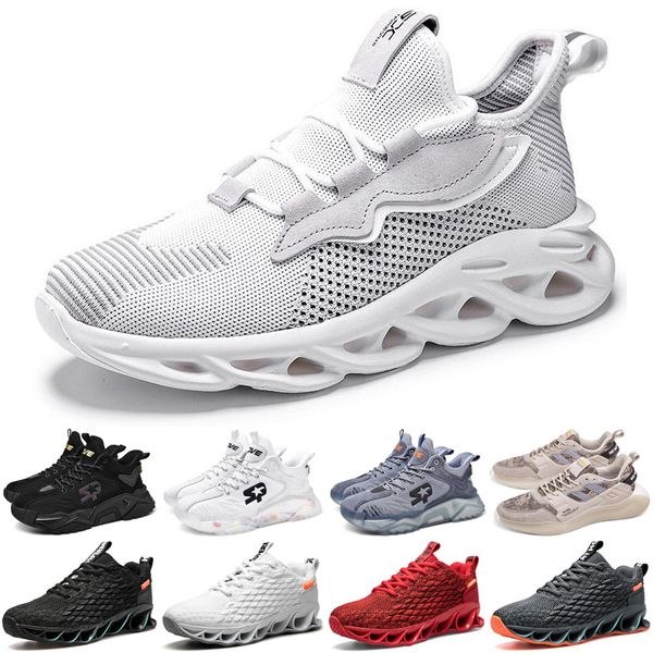 

2020 men running shoes athletic black white outdoor cushion breathable mens trainers sports sneakers runners size 40-44 color9, White;red