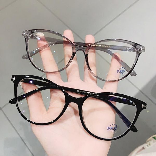 

fashion sunglasses frames vintage clear cat eye glasses frame women brand optical transparent eyeglasses men spectacles oculos feminino uv40, Black
