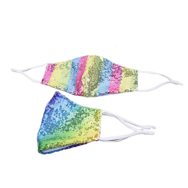

colorful fashion bling face personality lady dust-proof breathable sequins protective mask new reusable cycling masks wholesale