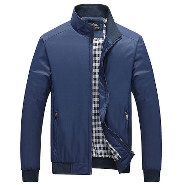 

jacket new spring solid fashion fine fitting black men's blue sports and casual male jackets streetwear dlbg, Black;brown