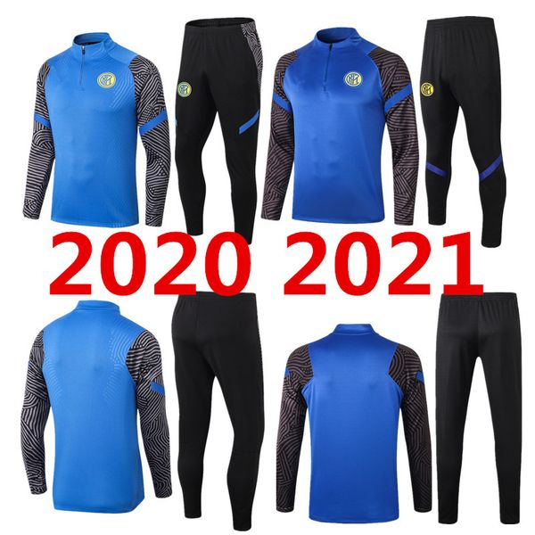 

20 21 lucaku lautaro alexis sanchez football jersey training suit vidal sensi stretcher men's jersey training suit set, Black