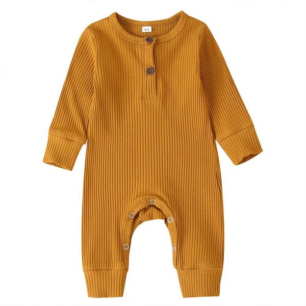 

zwy364 baby spring autumn clothing newborn infant baby boy girl cotton romper knitted ribbed jumpsuit solid clothes warm outfit 201027, Blue