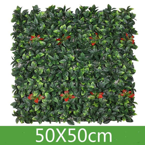 

decorative flowers & wreaths 1pcs 50x50cm artificial plants grass mat carpet home garden courtyard balcony fence decoration fake cesped part