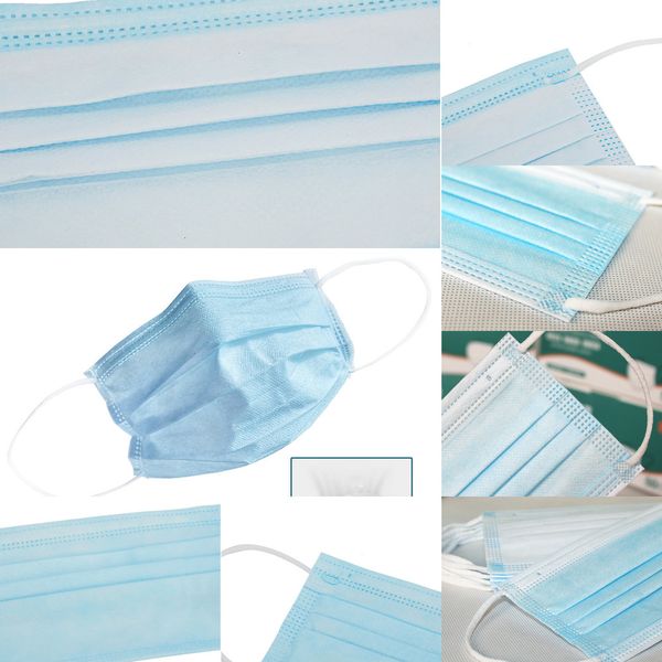 

masks layer 3 disposable ear-loop mouth anti-dust waterproof protective mask for personal health outdoor 6a26