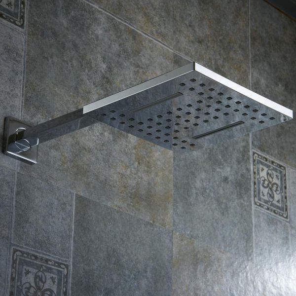 

новые rainfast ванна набор для душа 8 дюймов душевая головка роскошные настенные квадратные латунные водопад душевая набор b s0808k bbygfv