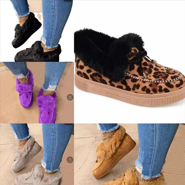 

u1ksi avocado slippers home cotton plus velvet yarn cartoon lovers snow boots cotton slippers mop warm avocado, Black