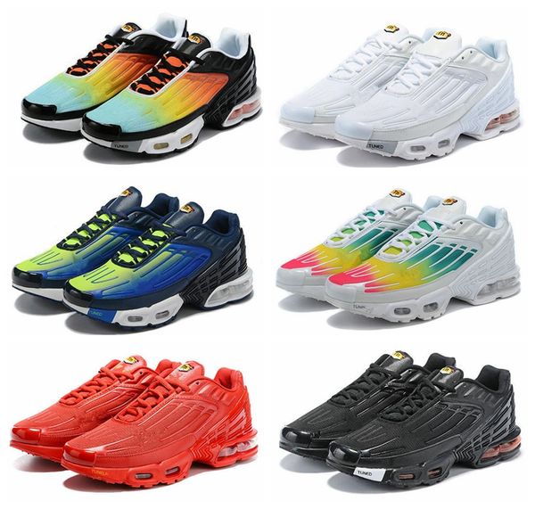 

2021 plus iii tn 3 blue crimson red air cushion mens women running shoes all white deep royal z outdoor trainers sneakers