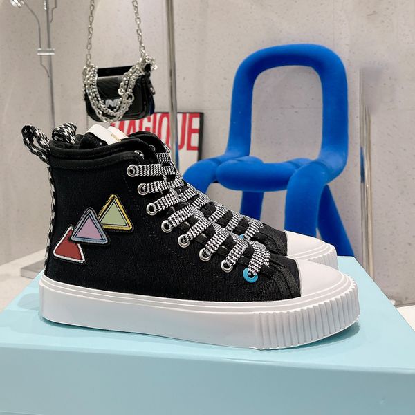 

new 2022 lace-up casual shoes high mens womens sneaker low sneakers biscuits white shoe canvas platform sole women and children 35-40