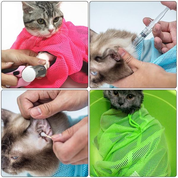 

multifunctional pet cat grooming bag cat washing bath bag scratch-proof cats bath bags cat cleaner bag pet shower supplies 40 s1 bbyksi