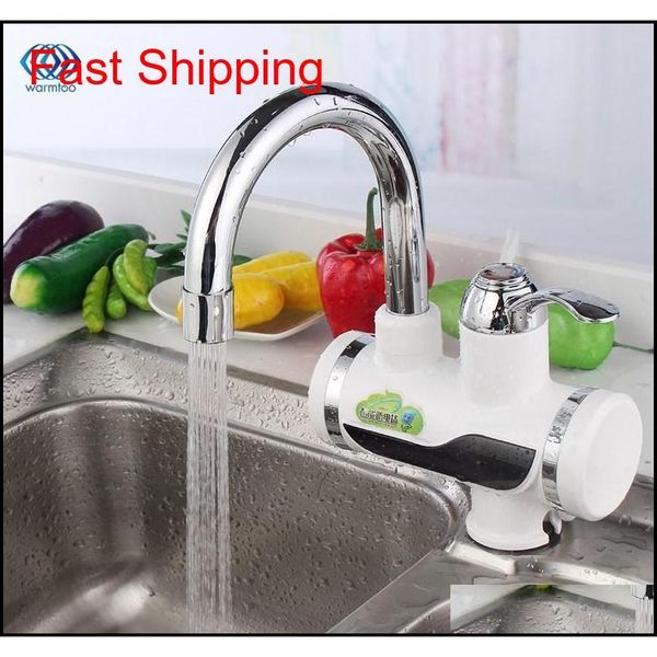

electric water heater led digital display kitchen faucet tankless instant heating kitchen mixer tap au plug hou qyllgk bde_luck