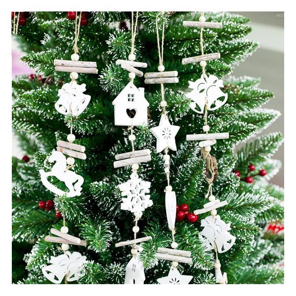 

christmas decorations 2021 decoration for home door santa snowman grand tree gift xmas wooden ornament pendant navidad natale1