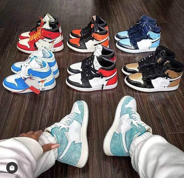 

pine green black 1s basketball shoes jumpman 1 bloodline men designer sneakers fearless obsidian unc patent gold black toe trainers