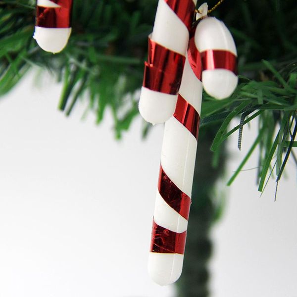 

12 шт. рождественские конфеты candy cane елочные елки висит украшения фестиваль вечеринка бар орнамент безделушки конфеты тростника 7 см bby