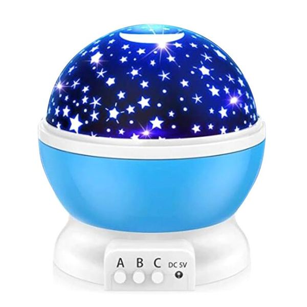 

starry sky projector rotating led night light planetarium children bedroom lamp h55a