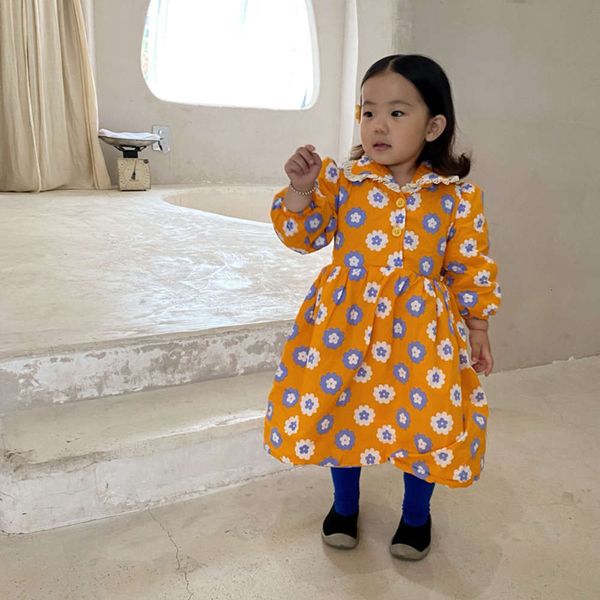 

korean drs 2020 flower winter girls' thickened cotton lapel skirt 4o5hzpwm23sb, Red;yellow