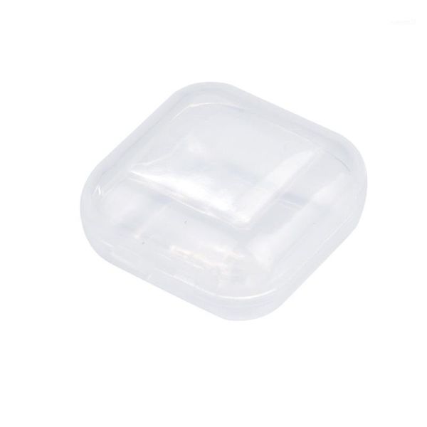 

10pcs portable transparent flip jewelry box square plastic small storage box1