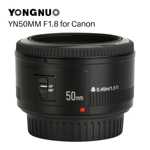 

yongnuo yn50mm yn50 f1.8 camera lens ef 50mm for canon aperture lenses for eos dslr 700d 750d 800d 5d mark ii iv 10d 1300d