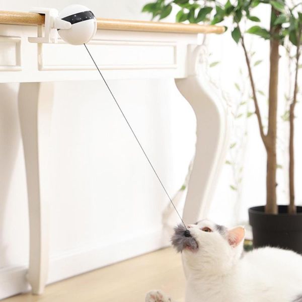 

cat toys electronic motion toy teaser yo-yo lifting ball electric flutter rotating interactive puzzle smart pet ball1