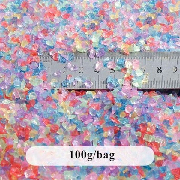 

100g 3 8 мм небольшие прозрачные стеклянные драгоценные камни мозааканы плитки песчаные камни diy ремесло мозаика подсвечник стеклянные буси