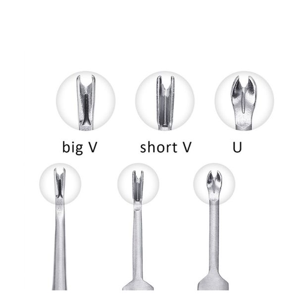 

3 шт. u v форма сшивания groover diy craft tool рабочая рука кожаная кожаная кожаная нержавеющая сталь из нержавеющей стали кожаный ремесло