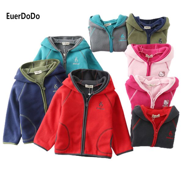 Marca Meninos Meninas Hoodies Windbreaker Adolescente Jaqueta Roupas Crianças Polar Fleece Zipper Sueter Crianças Casaco Outerwear 201106