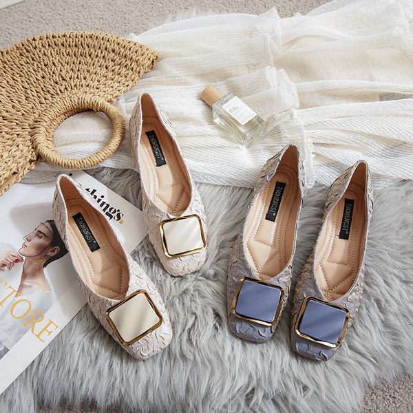 

lolita fashion ballet shoes woman square toe buckle shoes women fashion elegant slip on boat shoes big size 34-43, Black