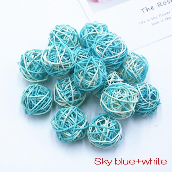 

10pcs lot rattan ball diy christmas ornaments wicker sepak takraw ball diy wedding party home decoration p props accessories bbykbo