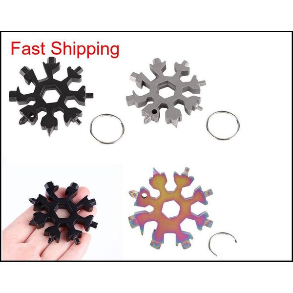 

snowflake multi tool 18 in 1 snowflake multitool wrench multitool bottle openers key ring bike fix tool snowflake c qylehx toys2010