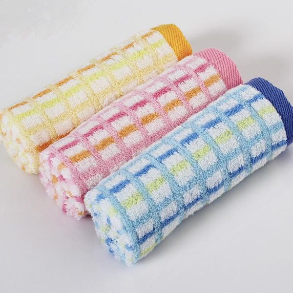 

towel pure cotton square yarn-dyed checkered non-twisted yarn soft absorbent small company welfare