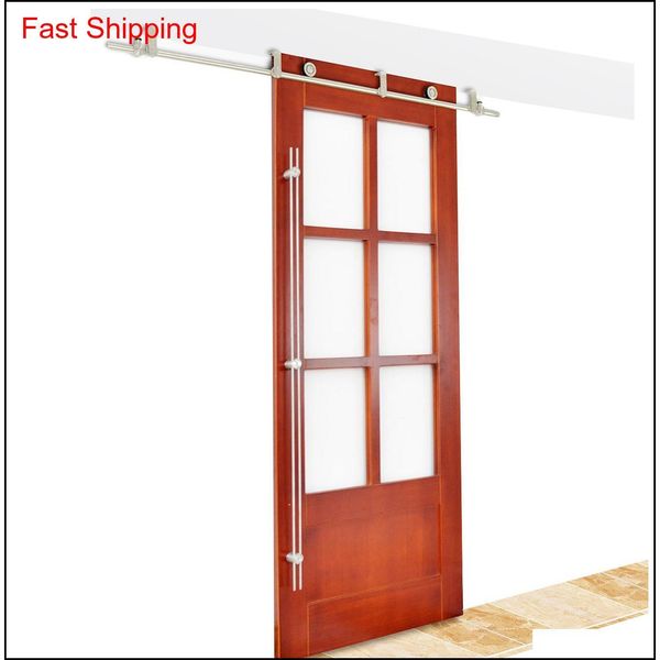 

diyhd 6ft/8ft/10ft ceiling mount bracket stainless steel ceiling hanger sliding barn wood closet doo qylivv yh_pack