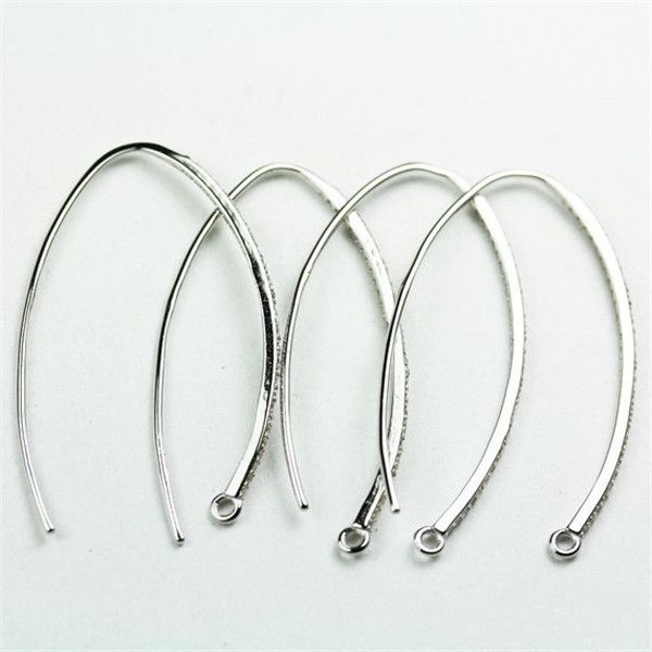 

diy jewelry earring hook making supplies earings earwire zircon silver 925 hooks jewellery findings 5 pairs, Slivery;crystal