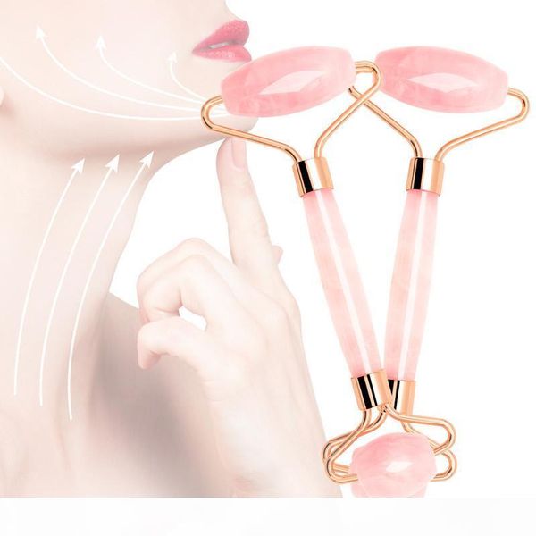 

jade roller rose quartz face roller massager facial massage roller ice lifting facial roler do twarzy body neck head massagerv