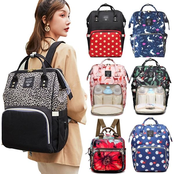 

diaper bag backpack travel leopard men mummy baby care nappies stroller bag large capacity waterproof business baby bag for mom y200107