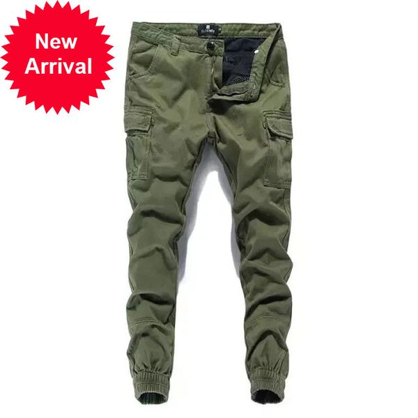 

2021 new european fashion streetwear men's basker clothes blue sea color ankle yellow jeans brim pants