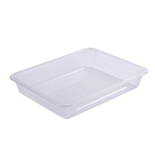 

kitchen storage & organization transparent acrylic trays rectangular tray serving fruit vegetable anti-skid recycled fas61