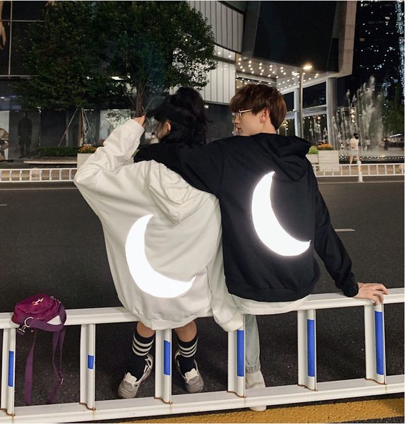 

2021 moon reflective hoodie fall 2020 new, Blue