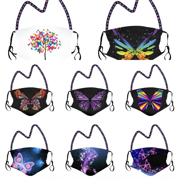 

5xpn disposable face blocking kid mask with elastic ear loop 3 dust breathable ply masks for air pollution protection ship, Black