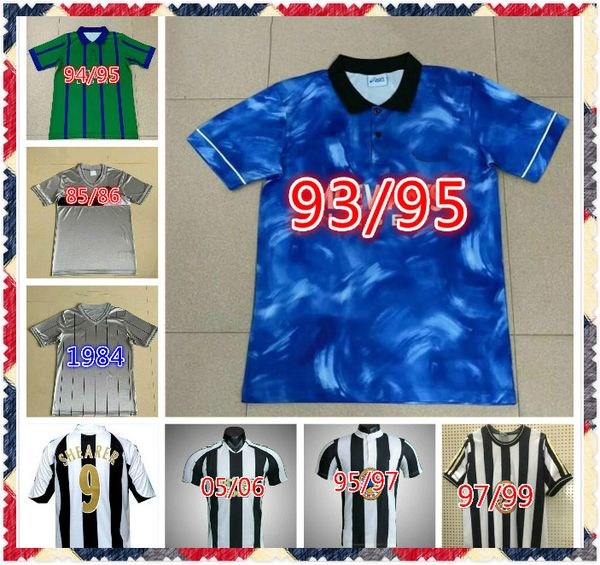 

1997 1998 shearer#9 pearce batty retro soccer jersey 97 98 asprilla john barnes ian rush albert vintage classic football shirt, Black