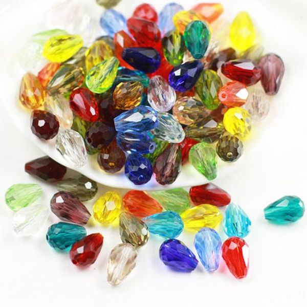 

beauchamp 8*11mm 10pcs crystal beads tear drop shape faceted pendant tassels jewelry chandelier earrings bracelet accessories wmtard