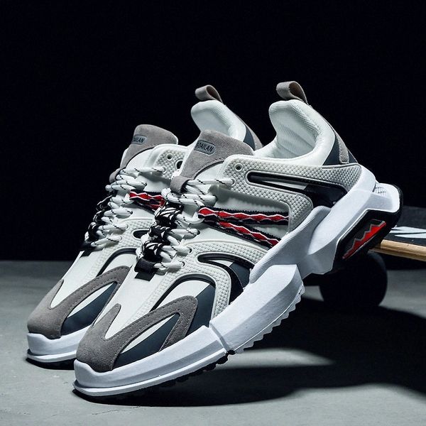 

orvab four seasons youth fashion trend shoes men casual ins sell sneakers men new colorful dad shoes male zapatos de hombre #lb0h, Black