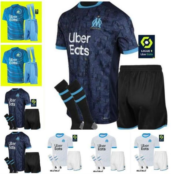 

kids kit 2020-2021 marseille soccer jersey 20/21 marseille maillot de foot cabella payet .gustavo thauvin jerseys shirts, Black;yellow