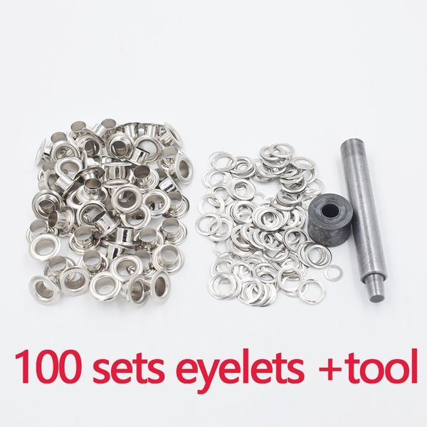 

100pcs lot 8mm high eyelets and tools metal hole. eyelets.black metal corns. canopy cloth rope hole. clothing accessories bbyeno xmhyard
