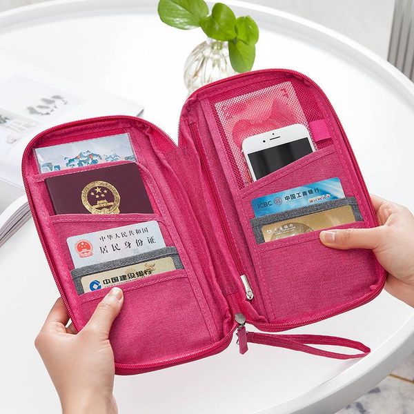 

storage bags women's handbag travel multifunctional oxford card passport bag
